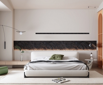 Modern Wabi-sabi Style Bedroom-ID:865464939