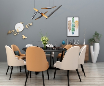 Modern Dining Table And Chairs-ID:530550966