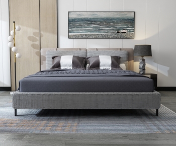 Modern Double Bed-ID:473192936