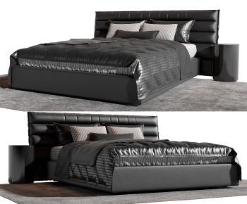 Modern Double Bed-ID:203879127
