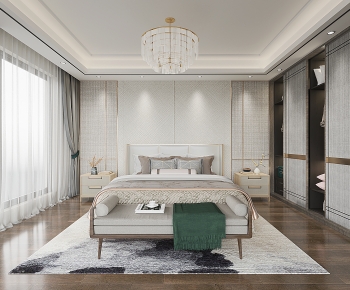 New Chinese Style Bedroom-ID:238392112
