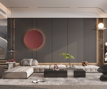 Modern A Living Room-ID:477524046