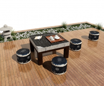 Chinese Style Leisure Table And Chair-ID:845944889