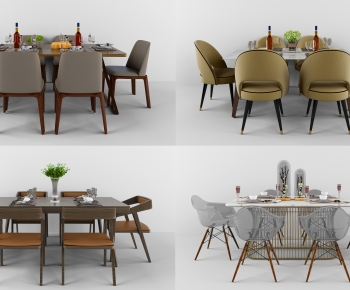 Modern Dining Table And Chairs-ID:124392993
