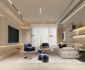 Wabi-sabi Style A Living Room-ID:951215035