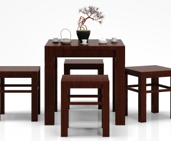 New Chinese Style Tea Tables And Chairs-ID:658950098