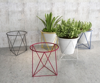 Modern Potted Green Plant-ID:446120022