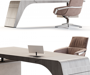 Modern Computer Desk And Chair-ID:833863977