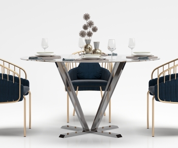 Modern Dining Table And Chairs-ID:873013028