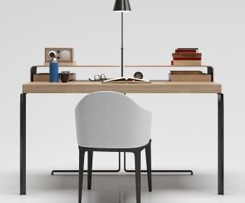 Modern Computer Desk And Chair-ID:992544892