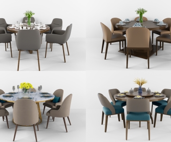 Modern Dining Table And Chairs-ID:495907075