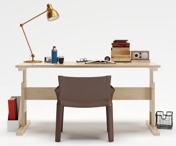 Modern Computer Desk And Chair-ID:637929499
