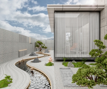 New Chinese Style Courtyard/landscape-ID:802311908