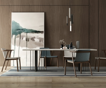 Modern Dining Table And Chairs-ID:820943126
