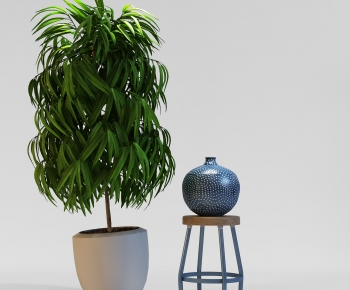 Modern Potted Green Plant-ID:198679034