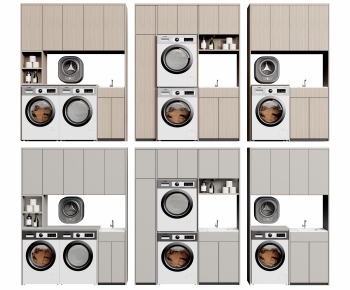 Modern Laundry Cabinet-ID:302202947
