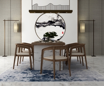 New Chinese Style Dining Table And Chairs-ID:579961068