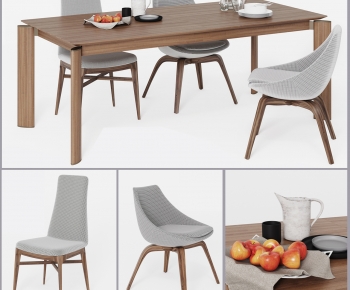 Modern Dining Table And Chairs-ID:151294954