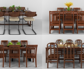 New Chinese Style Dining Table And Chairs-ID:675380262