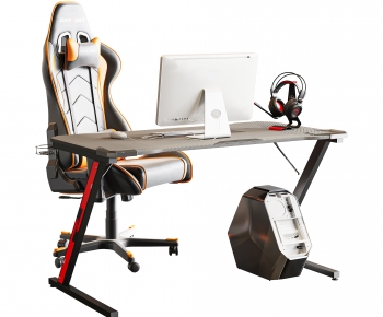 Modern Computer Desk And Chair-ID:629128937