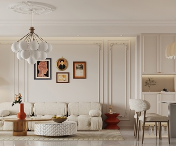 French Style A Living Room-ID:632374059