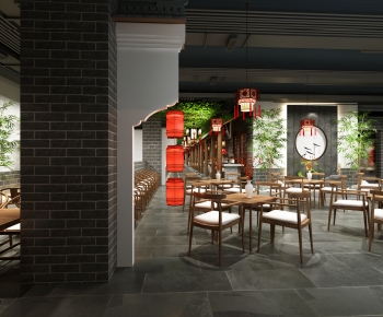 New Chinese Style Catering Space-ID:652829894