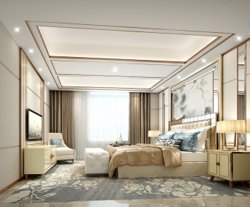 New Chinese Style Bedroom-ID:458008055