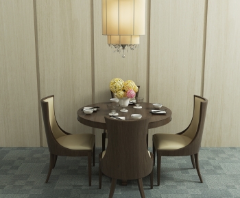 New Chinese Style Dining Table And Chairs-ID:734174976