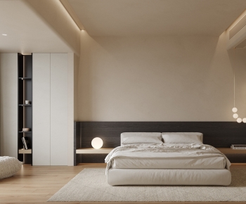 Modern Wabi-sabi Style Bedroom-ID:280792958