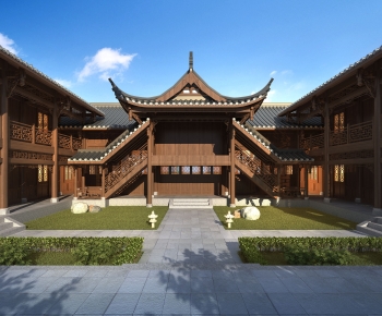 Chinese Style Ancient Architectural Buildings-ID:920030125