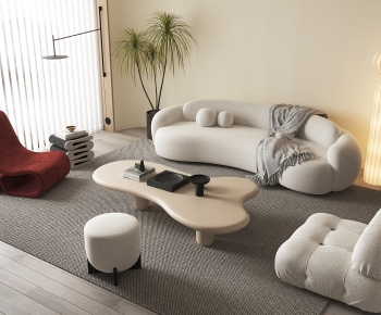 Wabi-sabi Style Sofa Combination-ID:799119954
