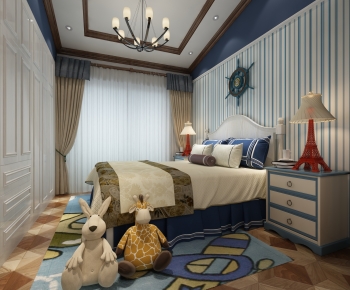 Mediterranean Style Children's Room-ID:319936046