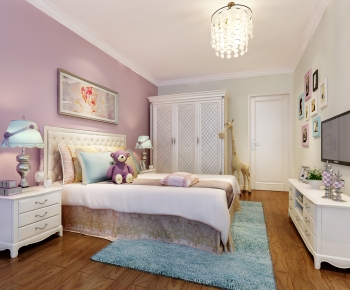 Simple European Style Girl's Room Daughter's Room-ID:553565988