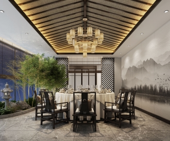 New Chinese Style Teahouse Tea House-ID:444596057