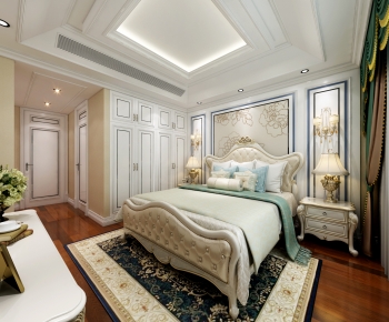 Simple European Style Bedroom-ID:847493893