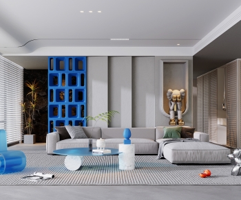 Modern A Living Room-ID:751086956