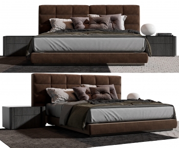Modern Double Bed-ID:988275055