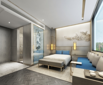 New Chinese Style Bedroom-ID:563941964