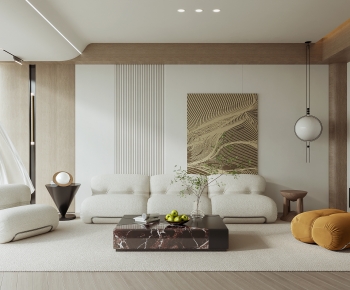 Modern A Living Room-ID:690675977