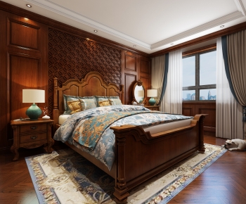 American Style Bedroom-ID:183553939