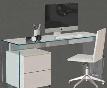 Modern Computer Desk And Chair-ID:234077935