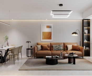 Modern A Living Room-ID:617800953