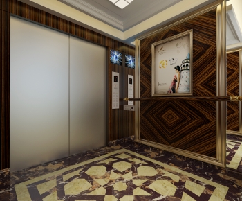 Simple European Style Office Elevator Hall-ID:737298015