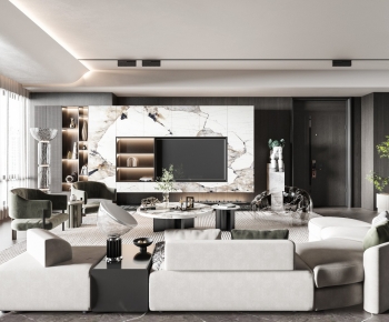 Modern A Living Room-ID:960407976