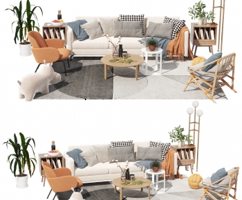 Nordic Style Sofa Combination-ID:663609521