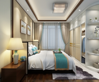 New Chinese Style Bedroom-ID:830471047