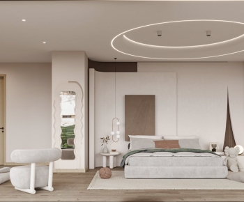 Wabi-sabi Style Bedroom-ID:345175988