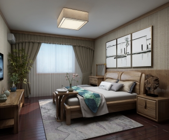 New Chinese Style Bedroom-ID:470833069