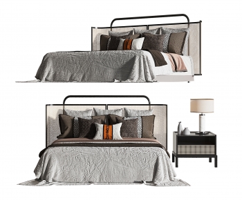 New Chinese Style Double Bed-ID:442101004