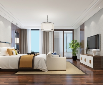 New Chinese Style Bedroom-ID:515189894